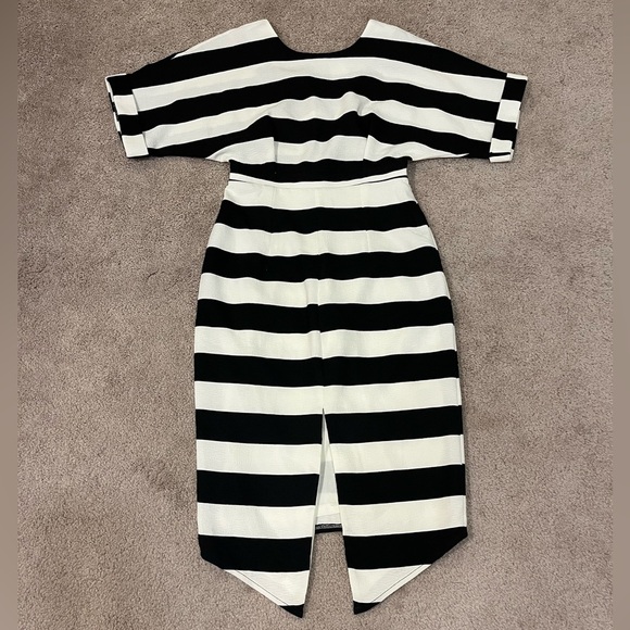 Asos Black and White Striped Dress - Picture 2 of 12